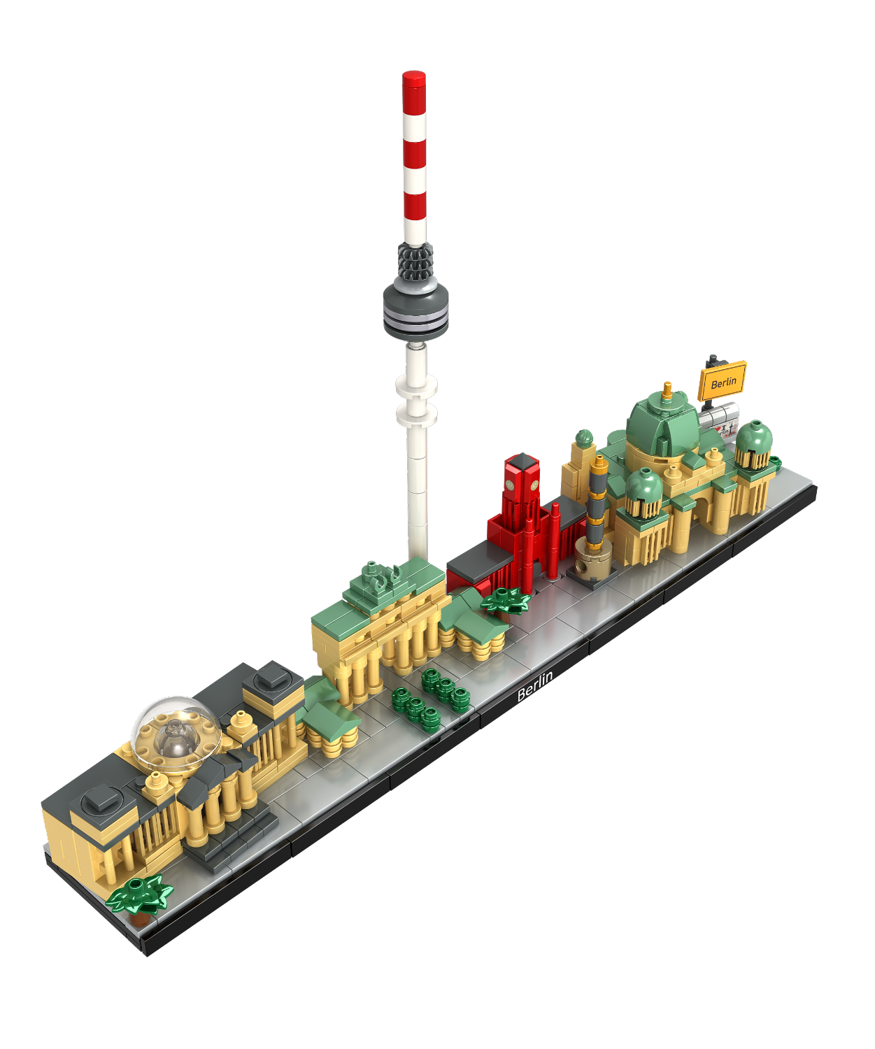Berlin „Individuell geplante Klemmbaustein-Stadt im Microscale-Maßstab von Brick-Scape“