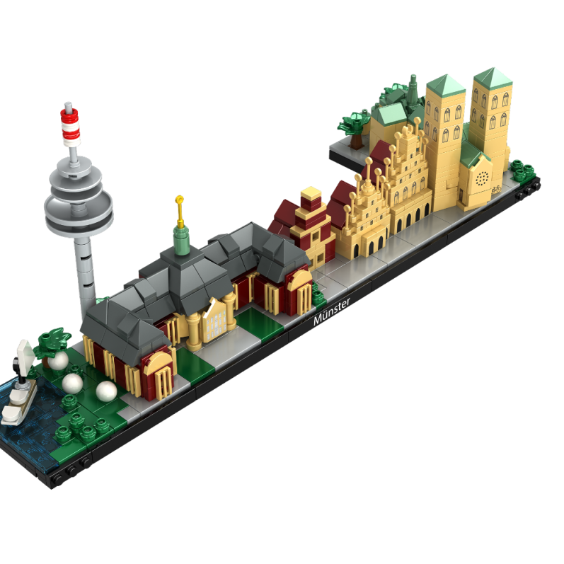 Münster „Individuell geplante Klemmbaustein-Stadt im Microscale-Maßstab von Brick-Scape“