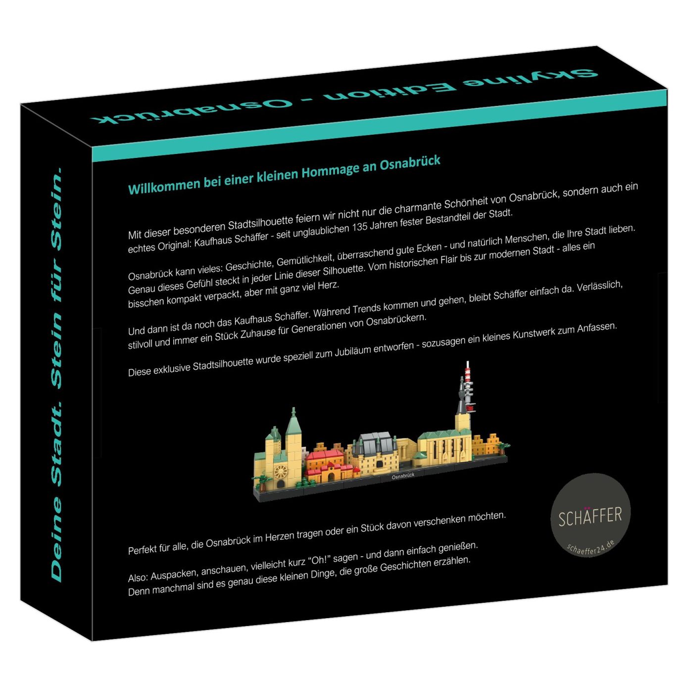Rückseite individuelle Verpackung